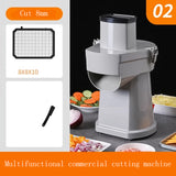 220V Electric Multifunctional Vegetable Cutter Slicer Lemon Potato Commercial Dicing hine Shredde Food Processor