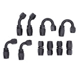 Fuel Line Adapter Kit Fuel Line Kit Aluminum High Strength 6AN 20ft Hose Fitting for Motor Racing Bikes for Car