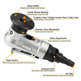 Manual Pneumatic hine, ear Chamfering Tools, 45 Degree Metal Trimming Arc Corner Deburring Kit