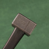 440C Steel Hardness HRC57 MINI 29x25MM Square Hammer CNC Chamfered Blackened Stonewashed With Ebony Handle 280G