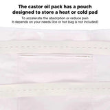 Reusable Bag Anti Leakage Belt Protection Castor Oil Stoh Wrapping for Liver To Improve Sleep Sofess and Elasticity