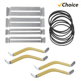 14PCS/57PCS/74PCS Tool Kit Carry Bag Repair Tools String Action Ruler Luthier File Bridge Pins for Guitar Ukulele
