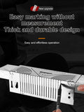 1pc Square Tube Rounded Corner Ruler 90 Degree Multifunctional Drawing Flex Angle Arc Tool Marking Gauge