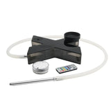 CRUSHER Acrylic X Shape Hookah Set with Tobacco Water LED Light Narguile Complete for Party Smoking Pipe Accessories