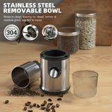 1pc Electric Grinder Coffee Spice Grinder Stainless Steel Electric Coffee Bean Grinder Gravity Electric Pepper And Salt Grinder Set