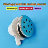 10mm 40mm Cover 9 Hole Bubble Φ10 Stainless Steel Cap PVC Base Hot Tub Air Massage Bathtub Jet Nozzle