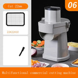 220V Electric Multifunctional Vegetable Cutter Slicer Lemon Potato Commercial Dicing hine Shredde Food Processor