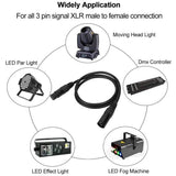 6.5Ft/2M Cable - 8PCS 3 Pin Cables DMX Wires - DMX512 XLR Male to Female Stage Light Signal Cable