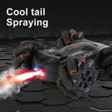 High speed double-sided music light remote control drift spray stunt racing children's electric toy car