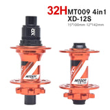 Mtb Arc Bicycle 32 Holes Cassette Bike Cubes Rear Hub 135x10 for Bmx Cube HG MS XD Freehub 1112 Speed