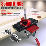35Mm Hinge Boring Jig Woodworking Drilg Guide Locator With Fixture Hole Opener Template Door Cabinets