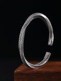 999 Sterling Silver Mobius Ring Bracelet For Men And Women
