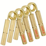 2/3/4/7pcs Golden Hand Grip Strengthener, Stainless Steel Finger Gripper, 50-350LB Metal Wrist Exercise Equipment