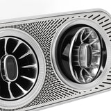 LED Interior Roof Trim with Turbo Vent and AC Outlet for Mercedes Benz V-Class Vehicles (EQV, Vito, Viano, Valente, Metris W447, V250)