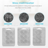 60 Pack Containers-6 Cavity Clear Empty Plastic Melt - Clamshells for Tarts Wax Melts.