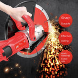 6800W hydroelectric concrete 130MM cutting + diamond saw blade multi-functional wall hine electric grooving