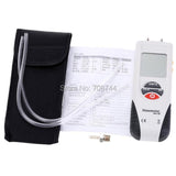 New HT-1891 Digital Manometer Air Pressure Meter Air Pressure Differential Gauge Kit 55H2O to +55H2O Data Hold Medidor Presion