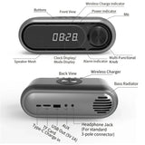Portable Bluetooth Speaker Sound Box Subwoofer Mini Home Theater With FM Radios MP3 Player Wireless Charger Digital Clock Alarm