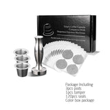 1 Set Coffee Supplies, Coffee Capsule Cup, Reusable Stainless Steel Pod Filter, Refillable For Espresso Machine
