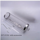 BBQ Rolg Basket Stainless Steel Grilled Cage Round Mesh Vegetable Fries Fish Barbecue Cooking Grill Net