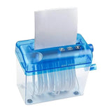 A6 Mini Hand Shredder Paper Strip Cross Cut Desktop Micros Manual Crank File Small Cutter hine Document Tool Office