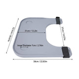 Couches Pour Adultes for Elderly Disabled Wheelchair Tray Table Thickening Widening Elderly Disabled Wheelchair Eating Tray