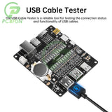 Data Detection USB Cable Tester Short Circuit On-Off Switching with LED indicator for iOS Android Test Board