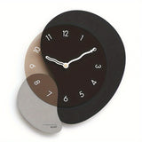 1pc Punch-free Nordic Light Luxury Clock, Simple Fashion Wall Clock, Living Room Creative Household Wall Clock