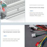 48V 60V 64V 800W Hub 15Mos MAX 35A for Electric Bike E-Scooter Motorcycle Bldc Motor Controller