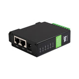 Din Rail 2CH ports RS485 to RJ45 Serial Server modbus gateway PoE optional Channels Operation Dual Ethernet