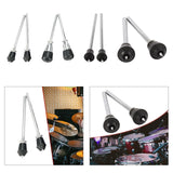 2x Metal or Tom Legs Stable Non Slip DIY Easy to Install Professional Drum Parts Accessories Percussion Instrument