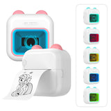 M10 Mini Pocket Thermal Instant Photo Printer 7-Color LED Light Label Maker hine BT Wireless Connect Compatible Android iOS