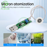 Type-C USB 5V 20mm 1.5-2W Ultrasonic Atomizing Humidifier Module DIY Moisturizing Transducer Mist Maker Atomize Rubber Gaske kit
