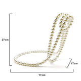 Creative Pearl Necklace Suspended Wine Rack Home Desktop Decoration Bar Cabinet Display Stand Shelf Gifts