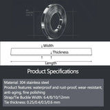 304 Stainless Steel Cable Reel Width 6.4/8/10/12mm Strapping Metal Tie Pipee Marine Hoop Belt Electric Box Sign Board