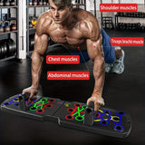 1pc Multifunctional Folding Push-up Board For Home And Gym Workouts