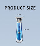 New Style Mini Non-Slip Body Hair Trimmer Kemei Km-2297 Usb Charge Lcd Portable Hair Clipper Bald