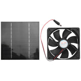 20W Exhaust Air Extractor 6 Inch Mini Ventilator Solar Panel Powered Fan for Dog Chicken House Greenhouse RV