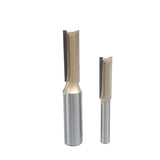1/2 1/4 Trim Router Bit Wood Slotted Knife Carbide End Mill Straight Flute Bit