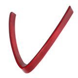 Front Grill Protective Trim V Shape Real Carbon Fiber Durable Bumper Grill Cover for Car Styling