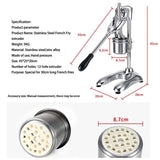 Multifunction cutting hine, stainless steel, manual vegetable cutter tool, potato cut, cucumber, fruits and vegetables, DIY