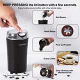 1pc Coffee Bean Grinder Electric, Food Processor, Food Mixer,200W Powerful Spice Grinder Electric,Grain Mills
