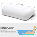 Pillow, SPA Pillow PU Waterproof Bath Comfortable Bathtub Headrest With Suction cup，Bathroom Accessories