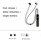 Bluetooth 5.2 Headphones Neckband Wireless Earphones Sports Headphones With Mic Fast Charging Pluggable Headset