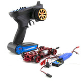 2.4G Metal 1/28 4X4 RC Frame Mosquito Drift Racing Car With Battery Receiver Motor Servo ESC Electronic Equipment