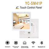 4 inch smart panel with ac100-240v POE RS485 RJ45 Smart home tablet