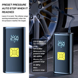 Wireless Mini Car Tire Iator Portable Air Compressor Rechargeable Iatable Pump With LED For Motorcycle Bicycle Tyre Balls
