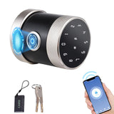 5-in-1 Unlock Smart Lock - Keyless Entry, Biometric Door Knob with Keypad, BT, Tuya App, Remote Control, Password, Fingerprint