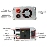1000W Peak Power Inverter DC 12V to AC 110V/220V Auto Portable Charger Converter Adapter Modified Sine Wave Universal Socket