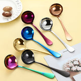 6pcs Stainless Steel Kitchen Utensils Set, Golden Serving Spoon Slotted Spoon Slotted Spatula Flat Turner Dinner